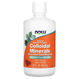 Колоїдні мінерали NOW Colloidal Minerals Liquid 946 ml (Raspberry) NOW