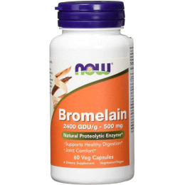 Бромелайн NOW Bromelain 500 mg 60 Veg Capsules NOW