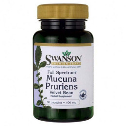 Экстракт мукуны жгучей Swanson Mucuna Pruriens Full Spectrum 400 mg 60 caps Swanson