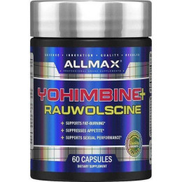 Йохімбін + раувольсцин AllMax Yohimbine + Rauwolscine 60 Capsules AllMax Nutrition