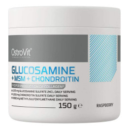 Для суставов Ostrovit Glucosamine+MSM+Chondroitin Powder 150 gr (raspberry) OstroVit