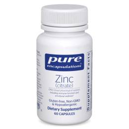 Цинк Цитрат Pure Encapsulations (Zinc Citrate) 60 капсул