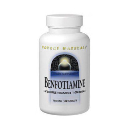 Бенфотиамин, Benfotiamine, Source Naturals, 150 мг, 30 таблеток