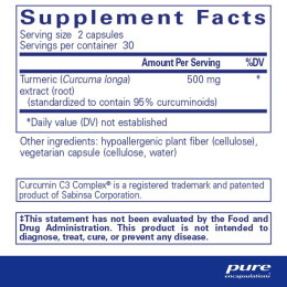 Куркумін Pure Encapsulations (Curcumin) 60 капсул