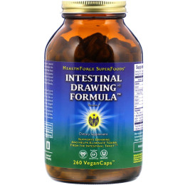 Intestinal Drawing Formula (формула для кишечника) в капсулах, HealthForce Superfoods, 260 вегетарианских капсул