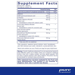 Добавка для улутшения сна Pure Encapsulations (Best-Rest Formula) 120 капсул