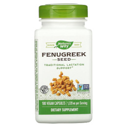 Пажитник, Fenugreek, Nature's Way, семена, 610 мг, 180 вегетарианских капсул