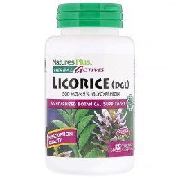 Корень солодки Nature's Plus (Licorice) 500 мг 60 капсул