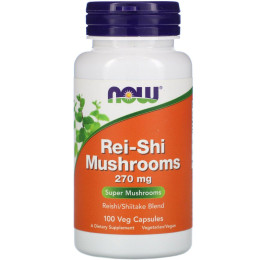 Грибы Рейши Now Foods (Rei-Shi Mushrooms) 270 мг 100 вегетарианских капсул