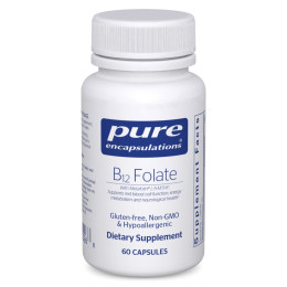 Вітамін B12 та фолат метилкобаламін Pure Encapsulations (B12 Folate) 60 капсул