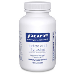 Йод и тирозин Pure Encapsulations (Iodine and Tyrosine) 120 капсул