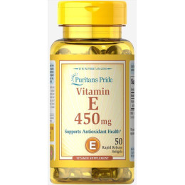 Вітамін Е, Vitamin E, Puritan's Pride, 450 мг, 50 капсул