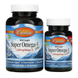 Super Omega-3 Gems - 100+30 Softgels Carlson Laboratories