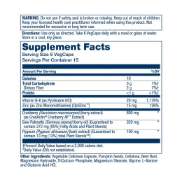 Pygeum & Saw Palmetto w/CranActin - 90 vcaps Solaray