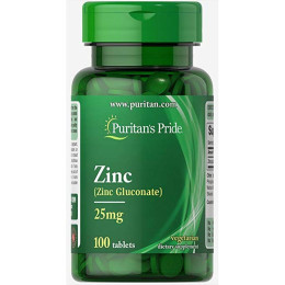 Zinc 25 mg - 100 tabs Puritans Pride