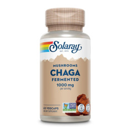 Fermented Chaga Mushroom 1000mg - 60 vcaps Solaray