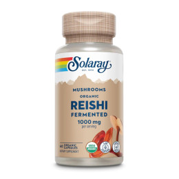 Org Grown Fermented Reishi 1000mg - 60 caps Solaray