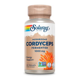 Org Grown Fermented Cordyceps 1000mg - 60 vcaps Solaray