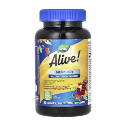 Alive!® Men's 50+ Multi Gummy - 60 gummies Nature's Way