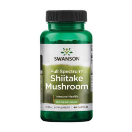 Full Spectrum Shiitake Mushroom 500mg - 60 caps Swanson