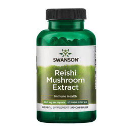 Reishi Mushroom Extract Standardized 500mg - 90 caps Swanson