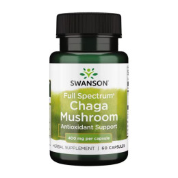 Full Spectrum Chaga Mushroom 400 mg - 60 caps Swanson