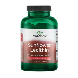 Sunflower Lecithin from Non-Gmo Sunflower Seeds 1200mg - 90 sgels Swanson