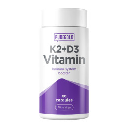 K2 D3 Vitamin - 60 caps Pure Gold