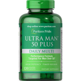 Вітаміни для чоловіків 50+ Puritan's Pride Ultra Vita Man™ 50 Plus 120caps Puritan's Pride