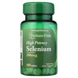 Селен Puritan's Pride Selenium 200 mcg 100 Tablets Puritan's Pride