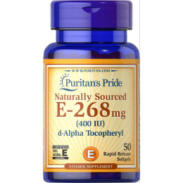 Витамин Е Puritan's Pride Vitamin E-400 IU 50 Softgels Puritan's Pride