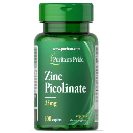 Цинк Puritan's Pride Zinc Picolinate 25 mg 100 Coated Tablets Puritan's Pride