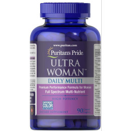 Вітаміни для жінок Puritan's Pride Ultra Woman™ Daily Multi Time Release 90 capl Puritan's Pride