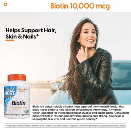 Биотин Biotin 10000 mcg 120 Veggie Caps Doctor's Best