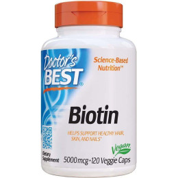 Биотин Biotin 5000 mcg 120 Veggie Caps Doctor's Best