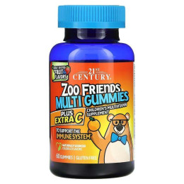 Zoo Friends Multi Gummies Plus Extra C 60tabl 21st Century