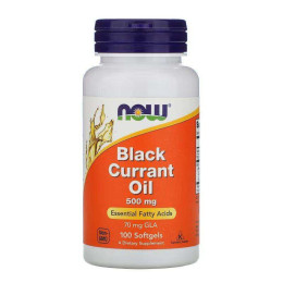 Олія чорної смородини NOW Black Currant Oil 500 mg 100 Softgels NOW