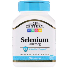 Селен 21st Century Selenium 200 mcg 60 Capsules 21st Century