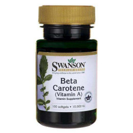 Бета-каротин Swanson Beta-Carotene 10000IU 3000 mcg 100 sgels Swanson