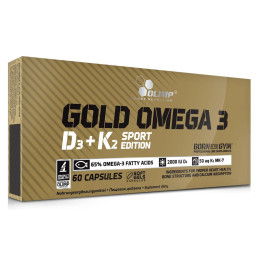 Gold Omega-3 D3+K2 Sport Edition 60 caps Olimp