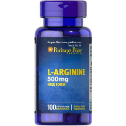 L-аргинин Puritan's Pride L-arginine 500 mg 100caps Puritan's Pride