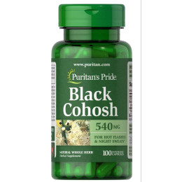 Клопогон кистевидный Puritan's Pride Black Cohosh 540 mg 100 Capsules Puritan's Pride