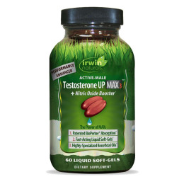 Тестостероновий бустер Irwin Naturals Testosterone Up Max 3 + Nitric Oxide Booster 60 Liquid Soft-Gels Irwin Naturals