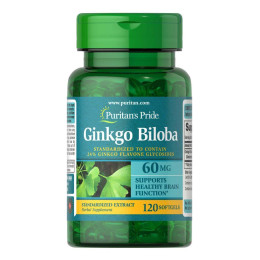 Ginkgo Biloba 60 mg 120tabl Puritan's Pride