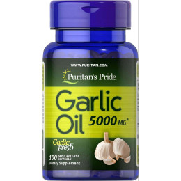 Garlic Oil 5000 mg 100gelcaps Puritan's Pride