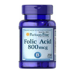 Folic Acid 800 mcg 250tabl Puritan's Pride