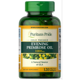 Evening Primrose Oil 1000 mg with GLA 120 Softgels Puritan's Pride