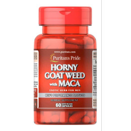 Horny Goat Weed with Maca 500 mg / 75 mg 60 Capsules Puritan's Pride