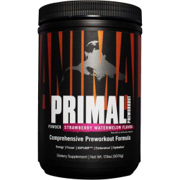 Передтренувальний комплекс Universal Nutrition Animal Primal Powder Pre workout 507.5 g (Strawberry Watermelon) Universal