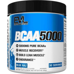 Амінокислоти Evlution Nutrition BCAA 5000 240g (Blue Raz) Evlution Nutrition